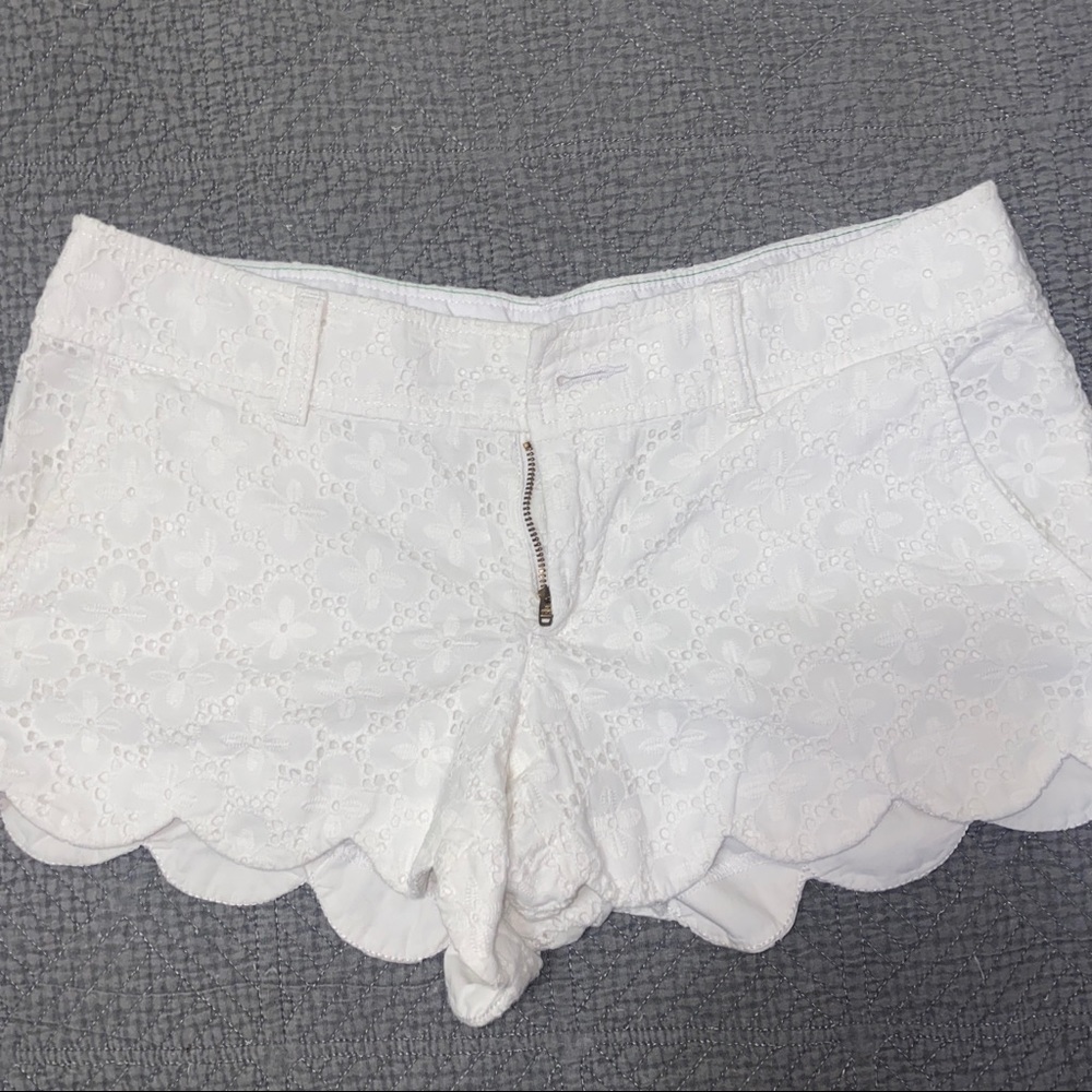 White Lace Lilly Pulitzer shorts